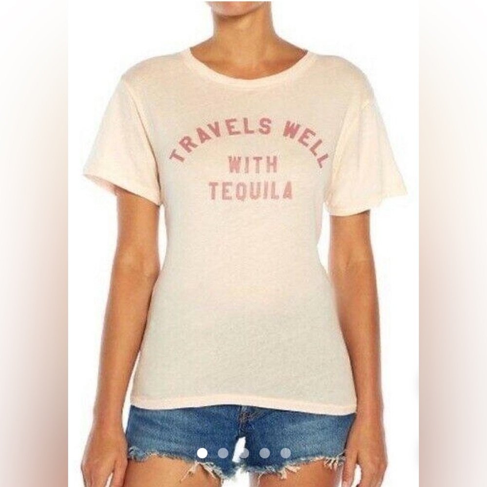 Wildfox “Travels Well with Tequila” T- Shirt- Size Small